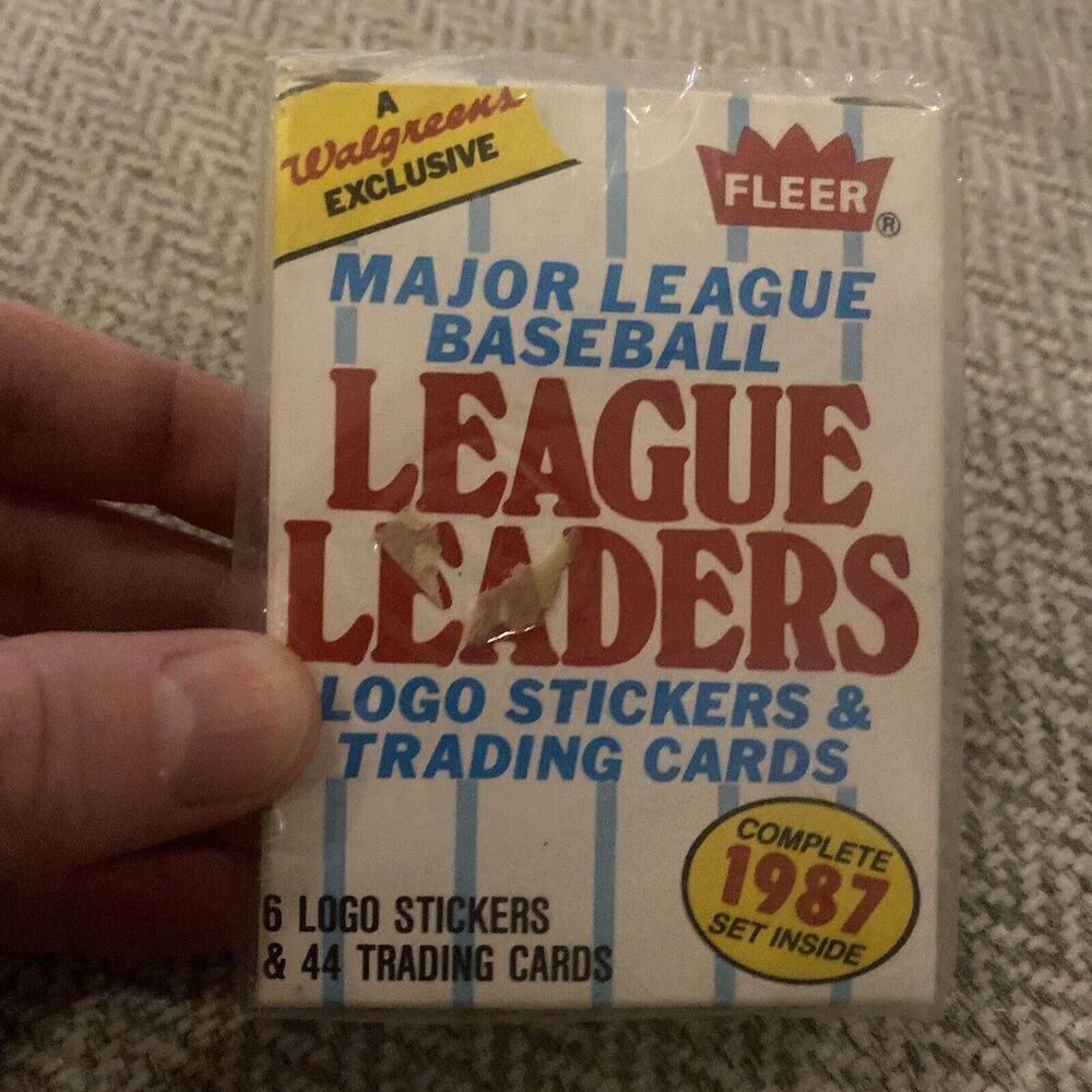 1987 Fleer Walgreens MLB League Leaders 44-Card Set Factory Sealed